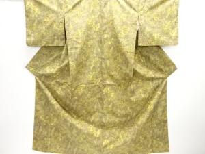 樹木模様小紋着物